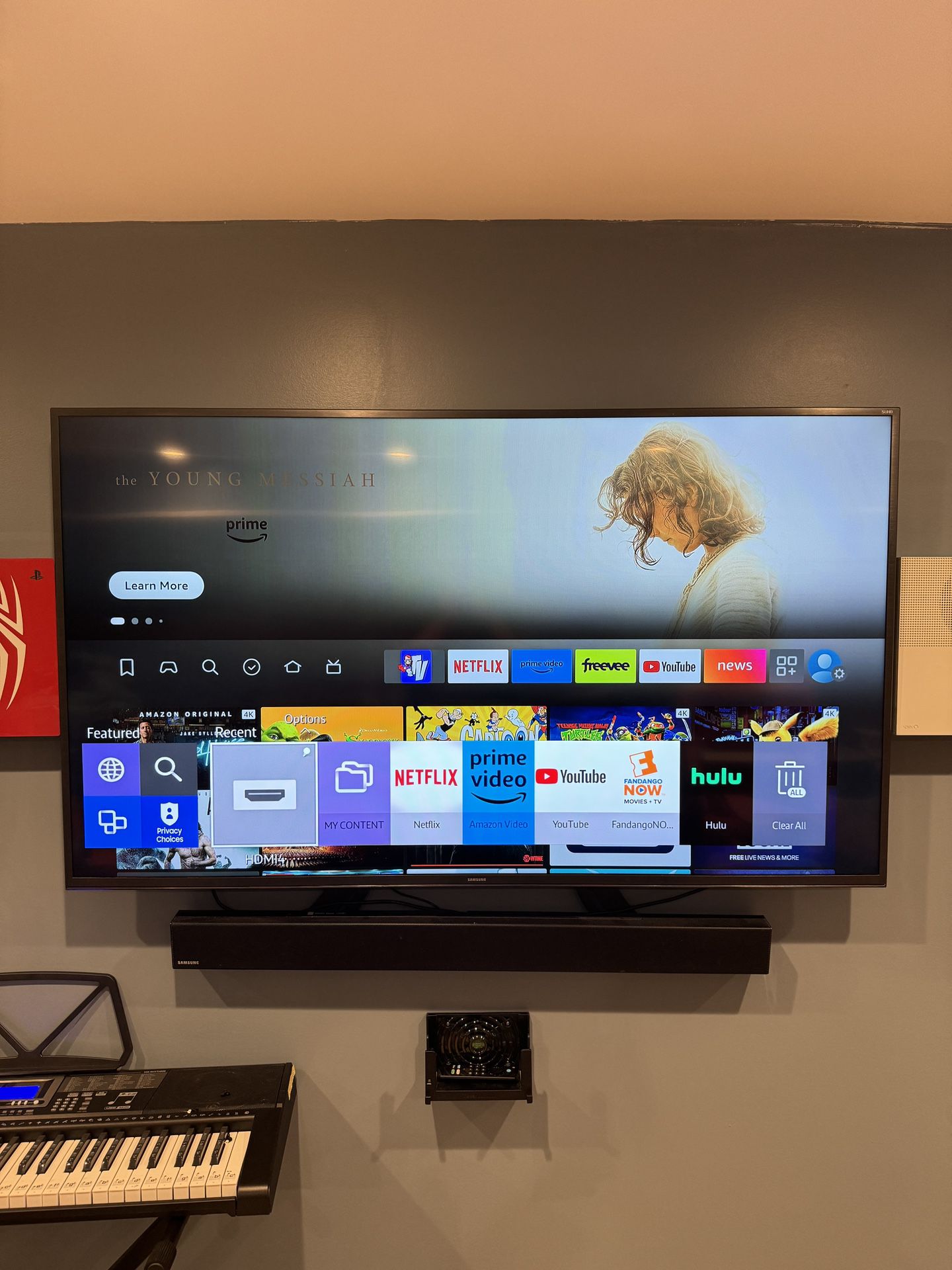 Samsung 60 Inch Tv With Soundbar And Woofer 