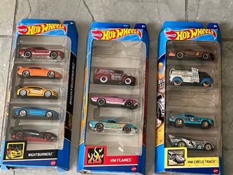 5 pack Hot Wheels.   All new in boxes.