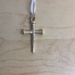James Avery Gold Nail Cross Pendant 
