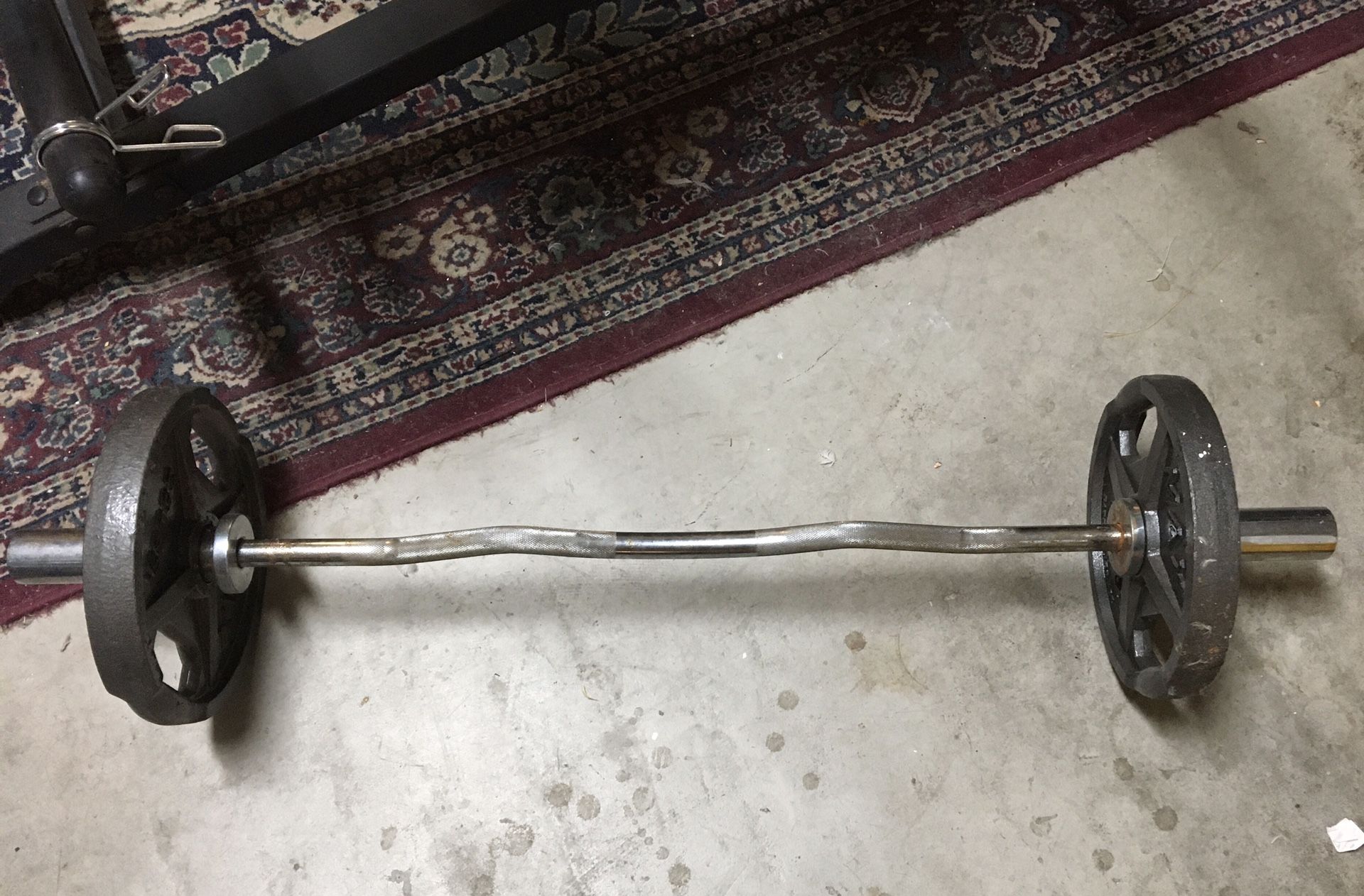 Curled Weight Bar