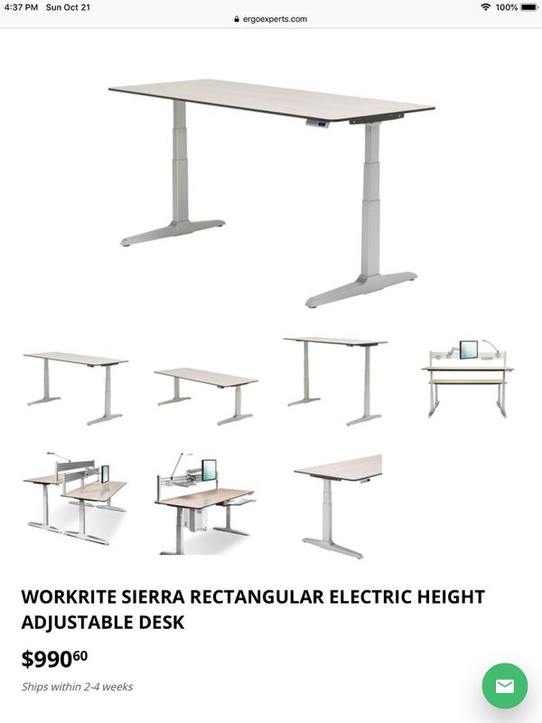 2007 Workrite Sierra Standing Desk For Sale In Los Altos Hills Ca
