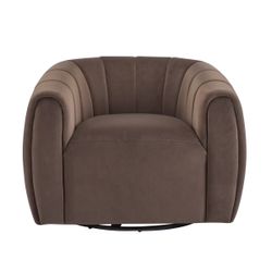Modern Swivel Barrel Accent Chair