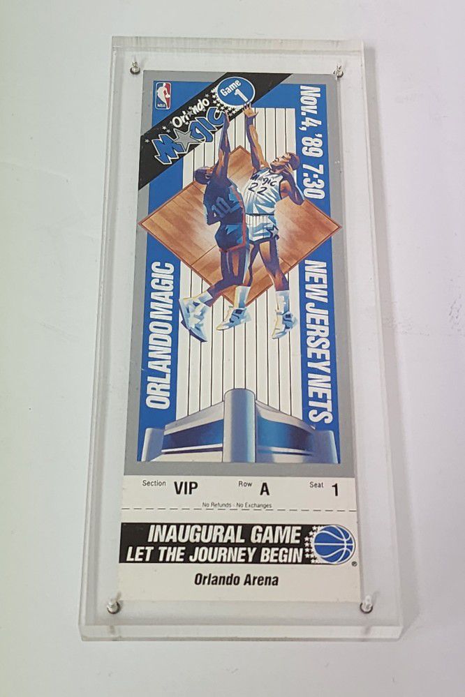 '89 Orlando Magic Ticket 