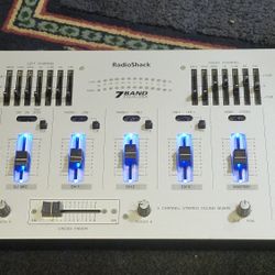 Radio Shack DJ7 Band Equalizer 3 Channel Stereop Sound Mixer