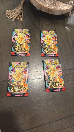 Pokémon cards from Ascended hero’s pack 4