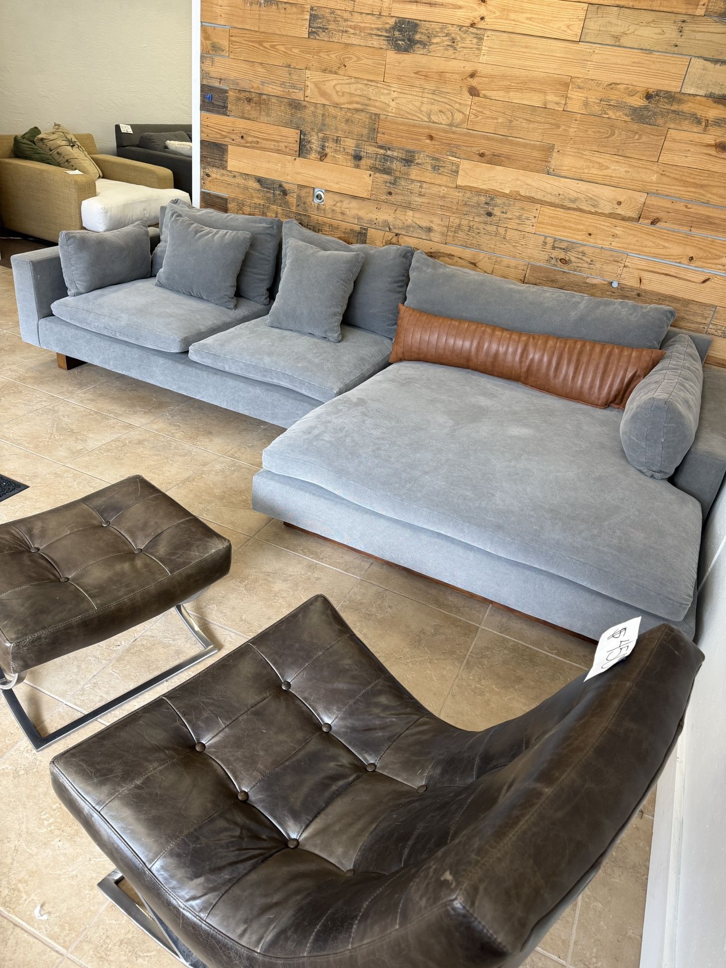 π₯ West Elm Double Chaise Sectional β Modern, Deep Seat, Extremely Comfortable π₯