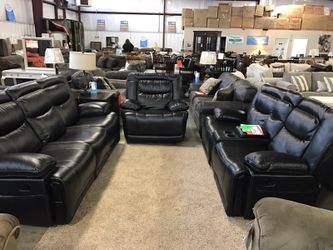 Brand New Leather Reclining Sofa