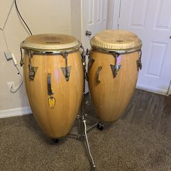 Lp classic congas, stand, cases and bongo