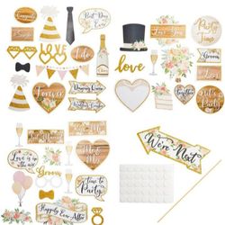Wedding party photo booth props.
70 pieces
