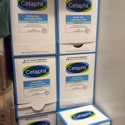 Cetaphil Makeup Removal Wipes Cleansing Cloths Makeup $5 Ea Box