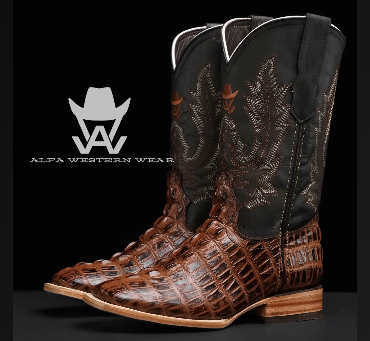 Alfa Western Wear mens cowboy boots