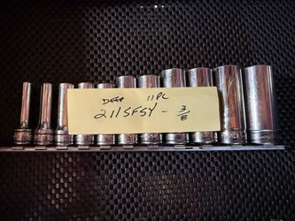 Snap on 3/8 Deep 6point 11 PC Set