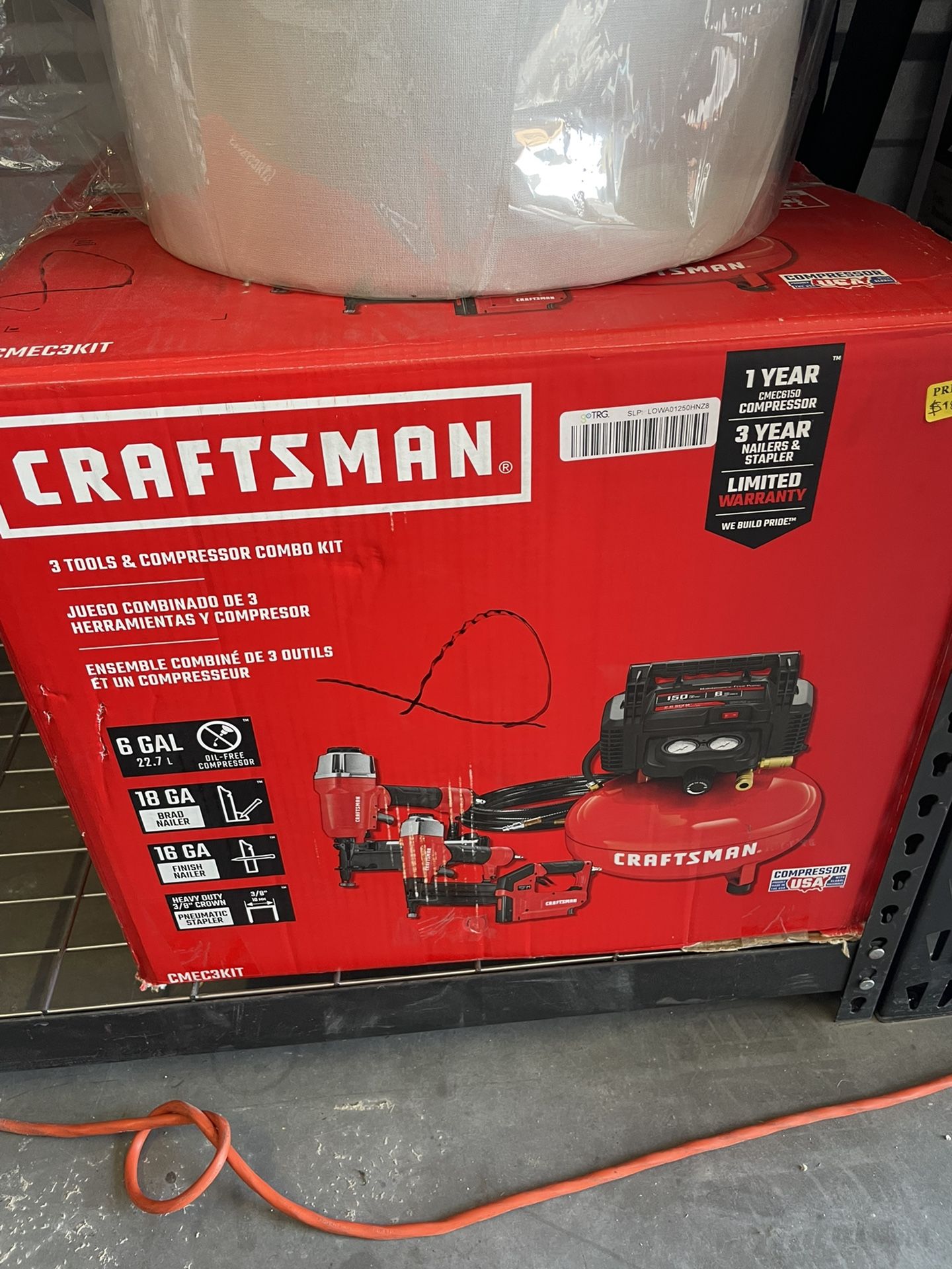 Crafstman Air Compressor 3 Tools Extra