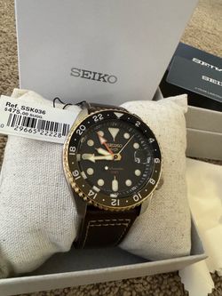 Seiko 5 Sport SKX Sports Style GMT Series Automatic Black Dial- SSK036 “ROOTBEER”