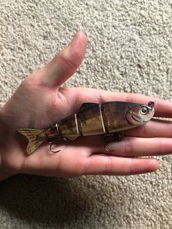 Jointed trout color swimbait fishing