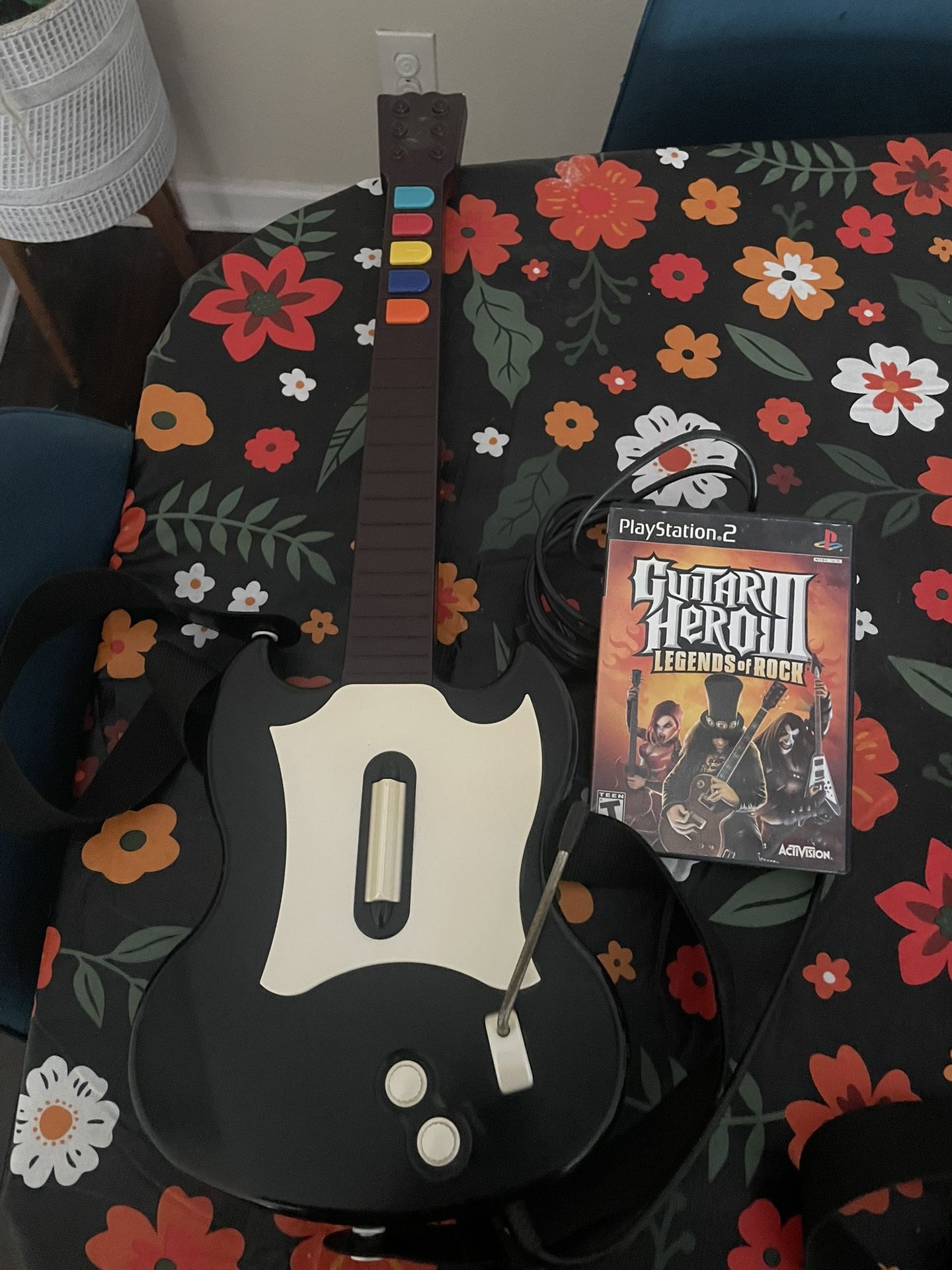 PS2 Guitar Hero With Game 