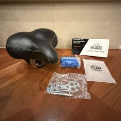 Bikeroo Extra Wide Padded Bike Bicycle Seat Saddle NEW-(Read Description)