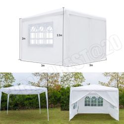 Canopy 10x10ft Canopy Tent with Sidewalls  Tent for Parties Beach Camping Party 