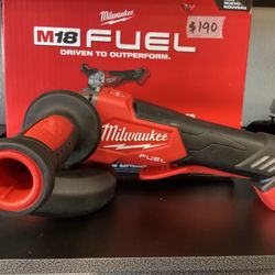 Milwaukee M18 Fuel Brushless 5” Grinder (Tool-Only) $190
