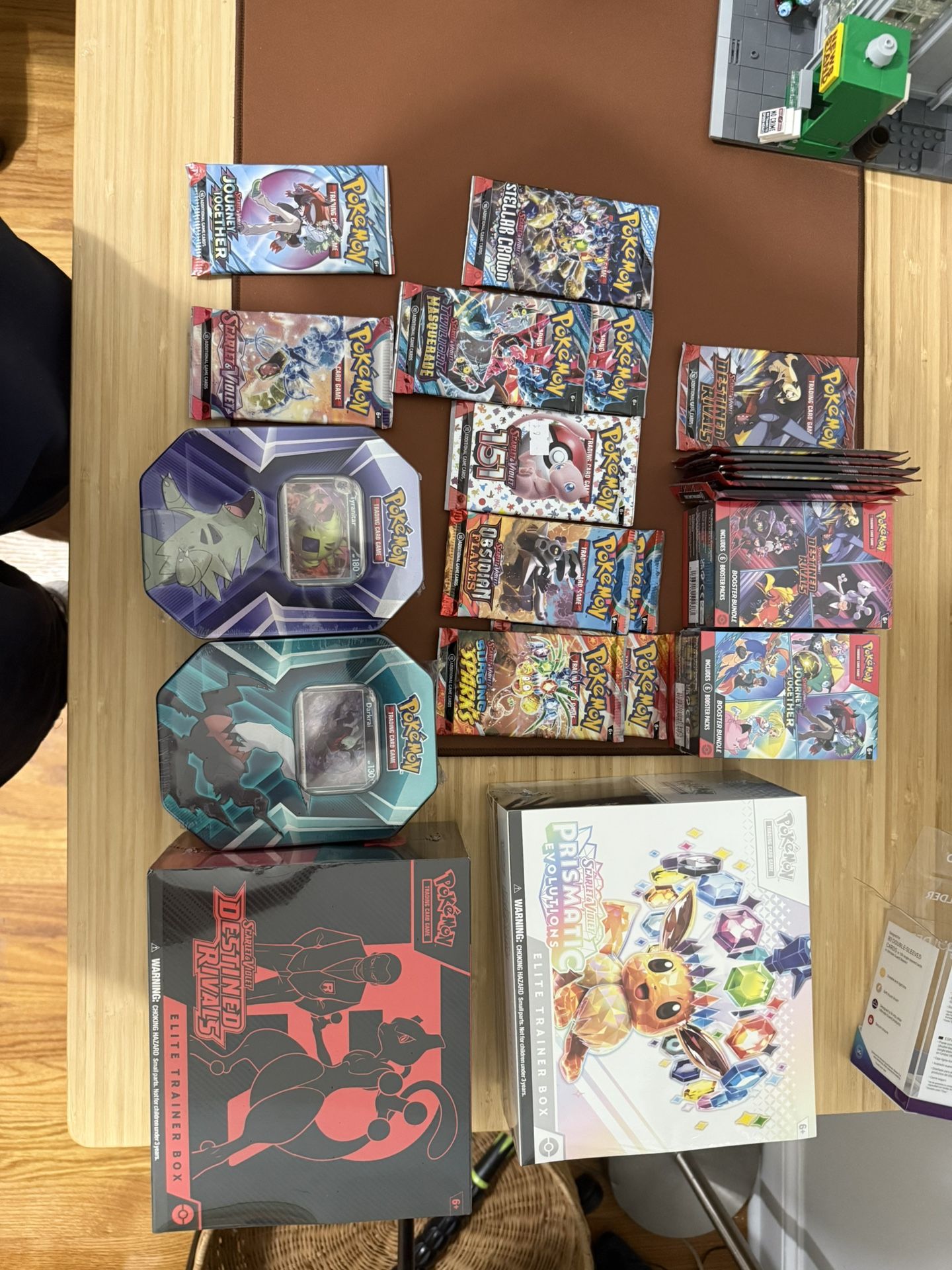 Sealed pokemon packs, Tins, etb, and booster bundles