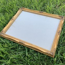 Vintage Gold Ornate Frames w/Glass & Backing 