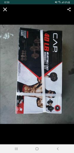 Cast adjustable dumbbells