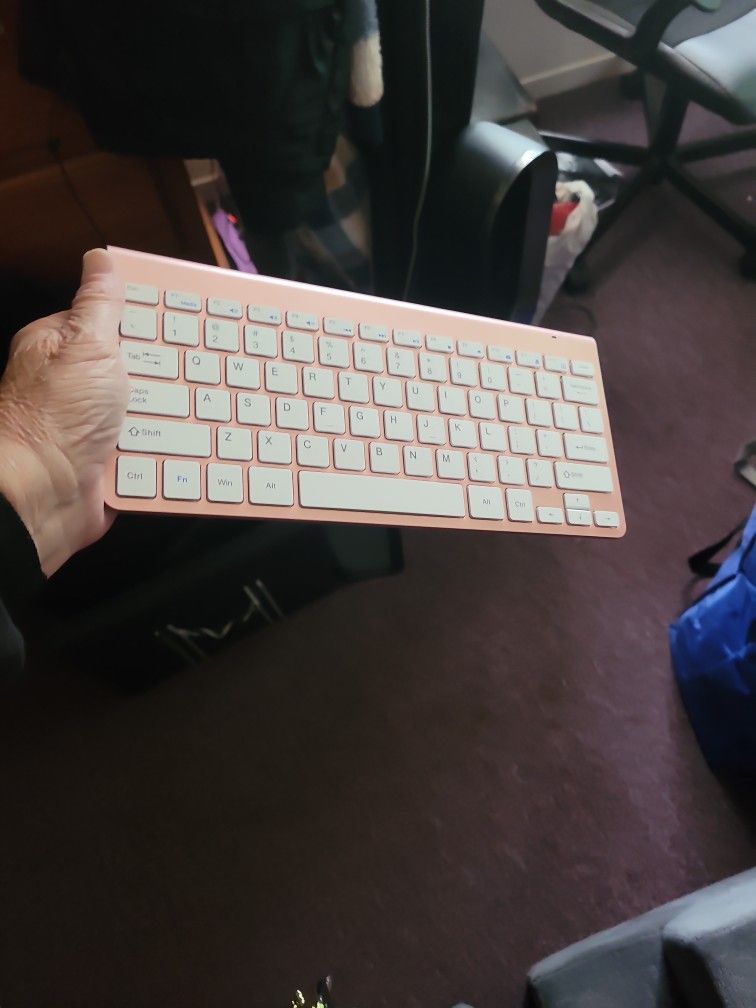 Pink bluetooth keyboard
