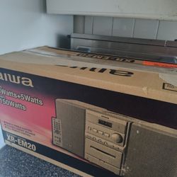 Aiwa XR-EM20 Mini Combo, Original Japanese Brand New in Box, 150W (5+5W RMS + Built-in Subwoofer)