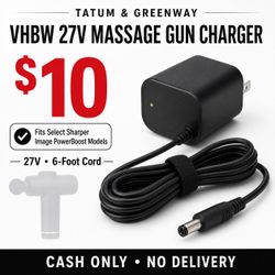 VHBW 27V Charger for Sharper Image PowerBoost Massage Gun