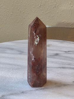 3.4" Approximately Fire Quartz Tower Quartz Crystal
