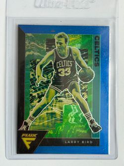 2020-21 Panini Flux Larry Bird Blue Prizm Holo Parallel Boston Celtics Legend