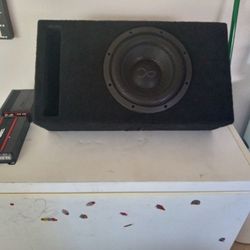 Car Speaker Box And 2 Amplifier 