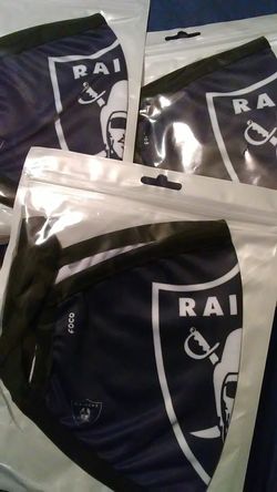 Raiders foco face masks $5