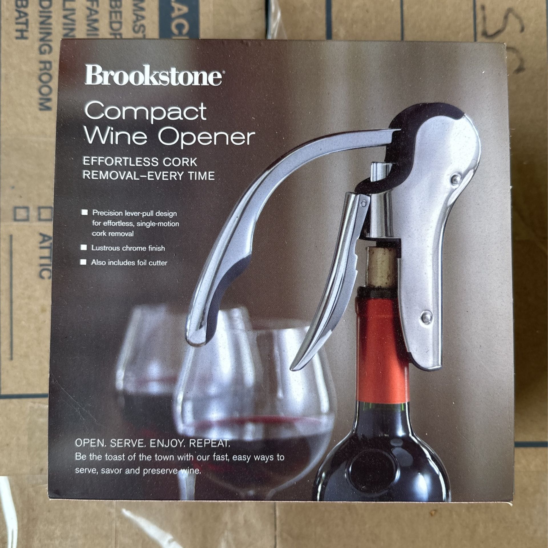BNIB Brookstone Wine opener
