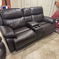 Reclining Sofa and Love Seat