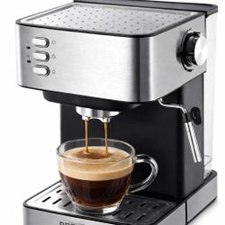 NEW Premium Levella PEM1510B Steam 3 In 1 Espresso, Cappuccino, Latte Maker