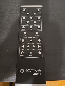 Emotiva pre amp with remote
