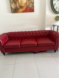 Red sofa