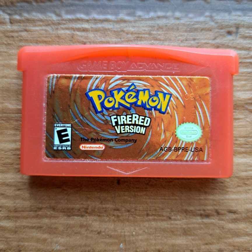Pokemon Fire Red Cartridge Gba