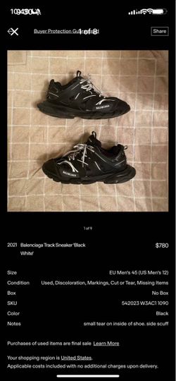 Balenciaga Track Sneakers Black White
