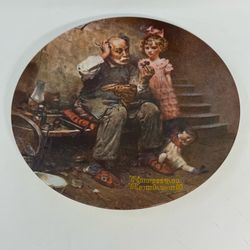 Norman Rockwell - "The Cobbler" a 1978 Edwin M. Knowles limited edition collector plate