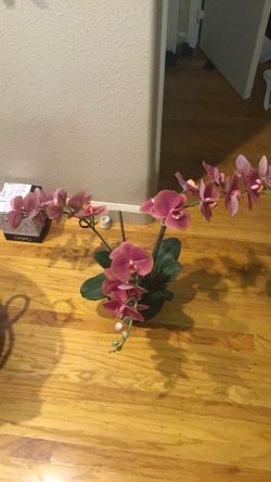 Pink faux orchid