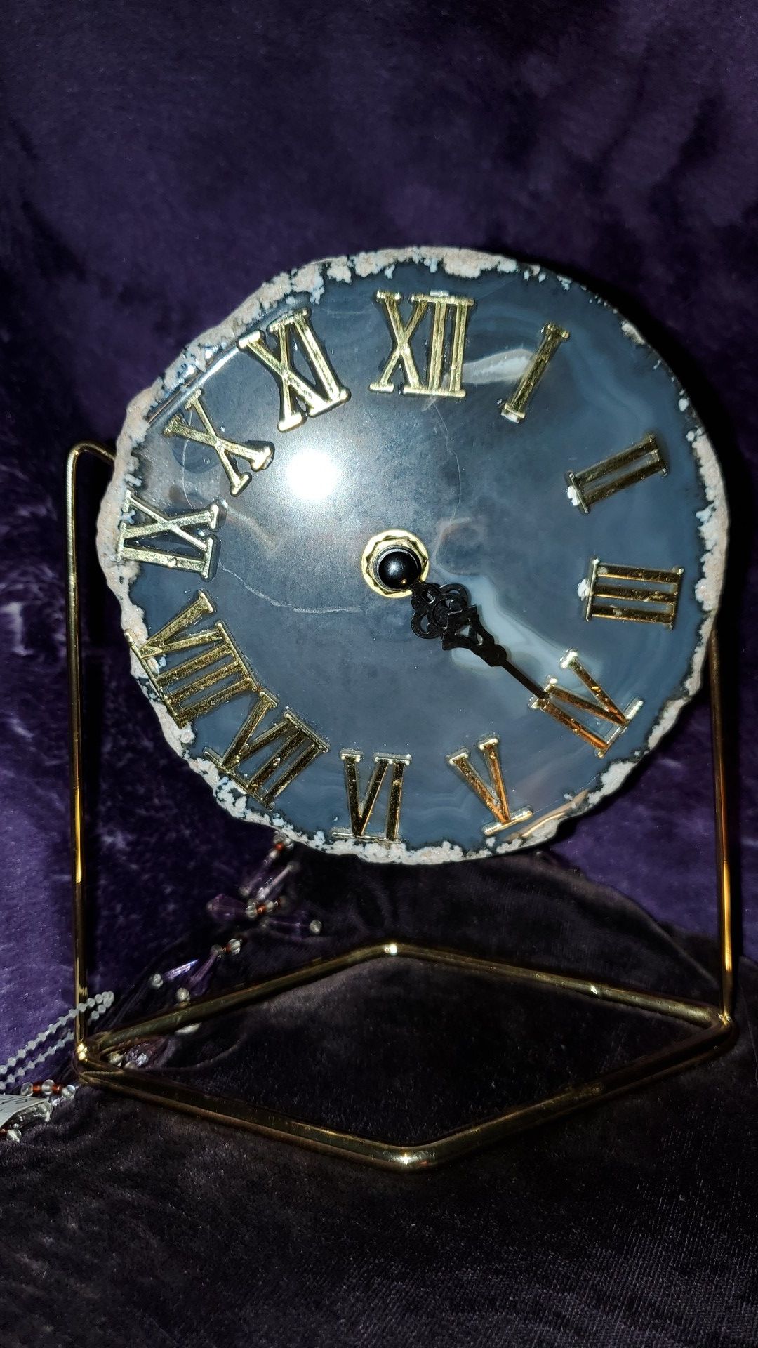 Agate clock!!