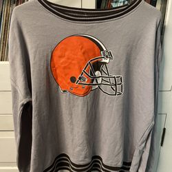 Cleveland Browns NFL Apparel Women’s Sleepwear Long Sleeve Size M NWT