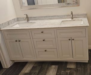 Double sink vanity