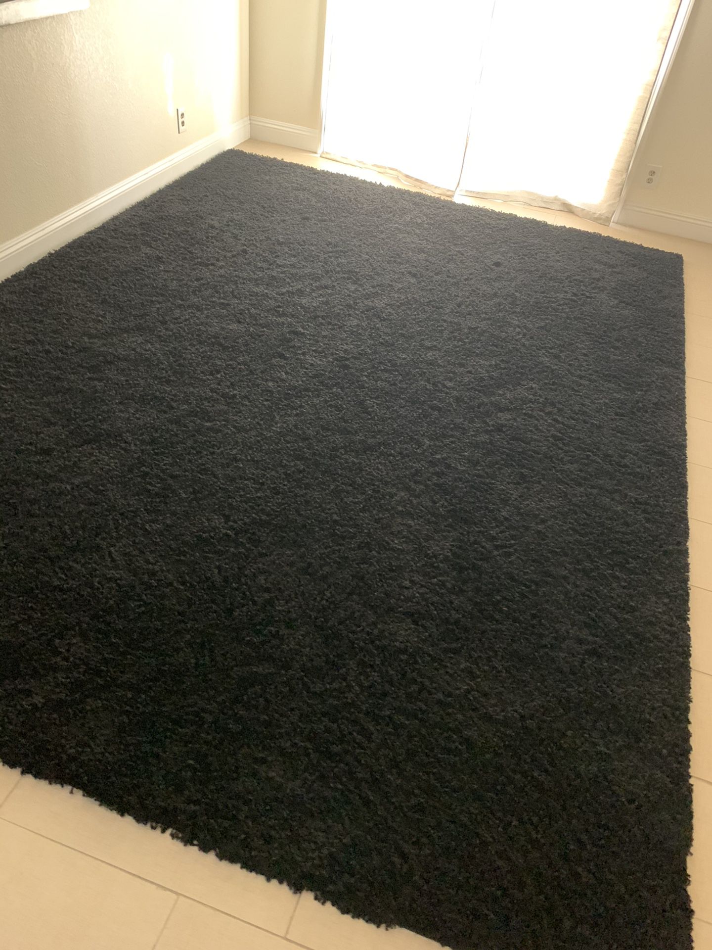 Big new black carpet