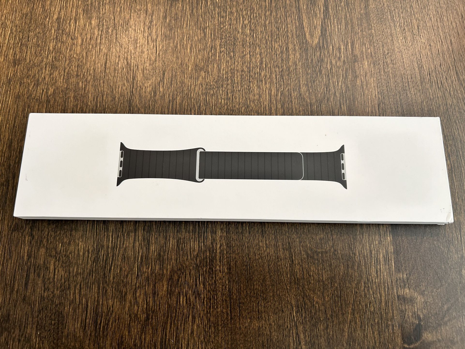 Black Leather Apple Watch Band
