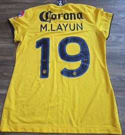 Nike Club America Aguilas Dri-Fit 2013 Home Layun Futbol Soccer Jersey Womens Large 
