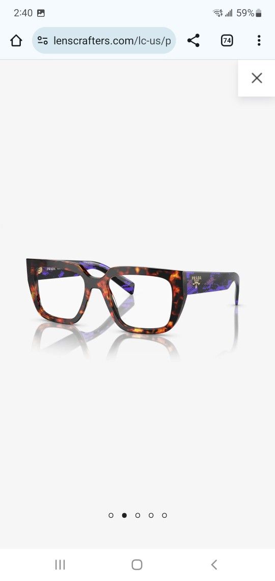 PRADA Women's Eyewear Frames (Havana Magma - PR A03 - Size 52)