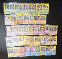 Vintage 1st edition pokemon lot @ 80%